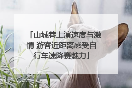 山城巷上演速度与激情 游客近距离感受自行车速降赛魅力