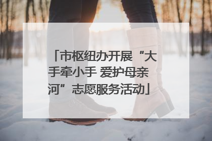 市枢纽办开展“大手牵小手 爱护母亲河”志愿服务活动