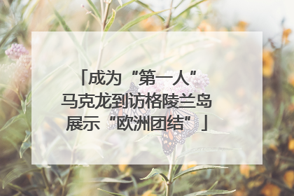 成为“第一人” 马克龙到访格陵兰岛展示“欧洲团结”