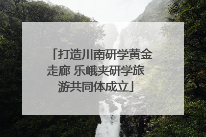 打造川南研学黄金走廊 乐峨夹研学旅游共同体成立