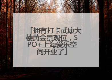 拥有打卡武康大楼黄金景观位，SPO+上海爱乐空间开业了