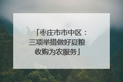 枣庄市市中区：三项举措做好夏粮收购为农服务