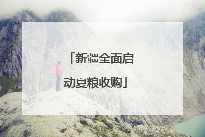 新疆全面启动夏粮收购