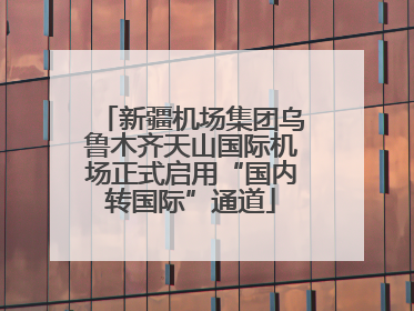 新疆机场集团乌鲁木齐天山国际机场正式启用“国内转国际”通道