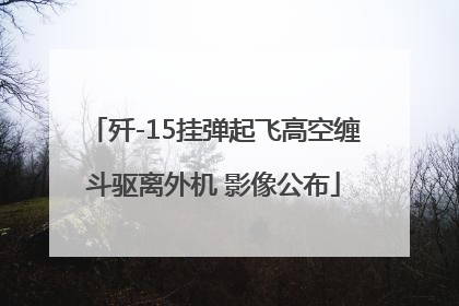 歼-15挂弹起飞高空缠斗驱离外机 影像公布