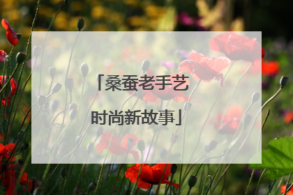 桑蚕老手艺 时尚新故事