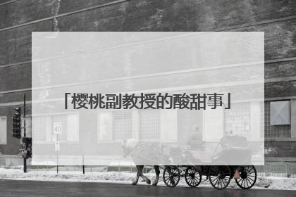 樱桃副教授的酸甜事