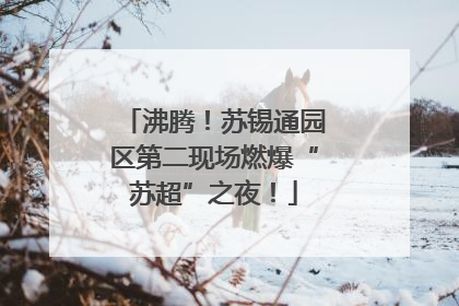 沸腾！苏锡通园区第二现场燃爆“苏超”之夜！