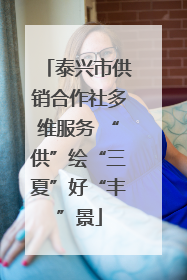 泰兴市供销合作社多维服务 “供”绘“三夏”好“丰”景