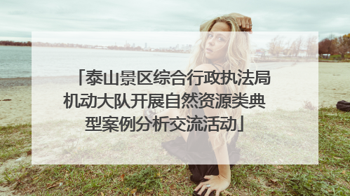 泰山景区综合行政执法局机动大队开展自然资源类典型案例分析交流活动