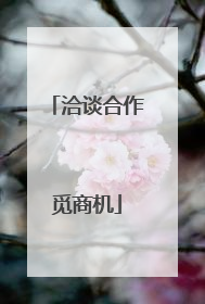 洽谈合作觅商机