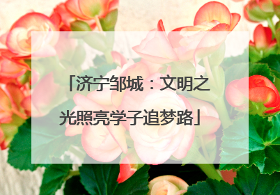 济宁邹城：文明之光照亮学子追梦路