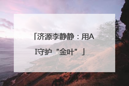 济源李静静：用AI守护“金叶”