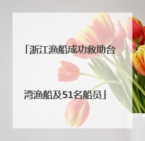 浙江渔船成功救助台湾渔船及51名船员