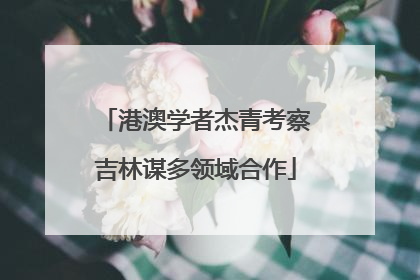 港澳学者杰青考察吉林谋多领域合作