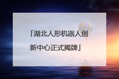 湖北人形机器人创新中心正式揭牌