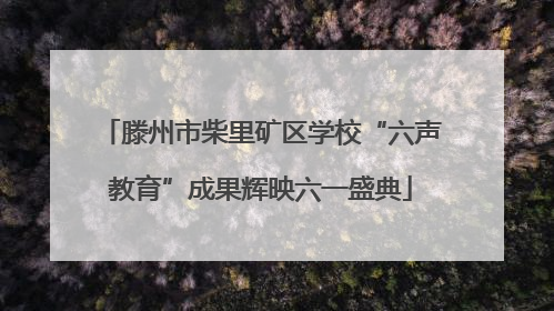 滕州市柴里矿区学校“六声教育”成果辉映六一盛典