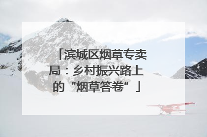 滨城区烟草专卖局：乡村振兴路上的“烟草答卷”