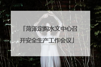 菏泽定陶水文中心召开安全生产工作会议