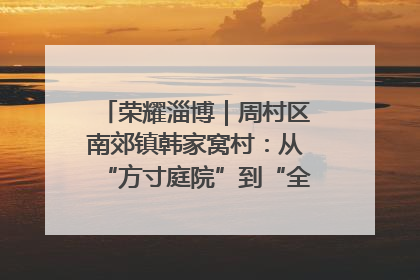 荣耀淄博｜周村区南郊镇韩家窝村：从“方寸庭院”到“全域文明”，乡村振兴的“美学革命”