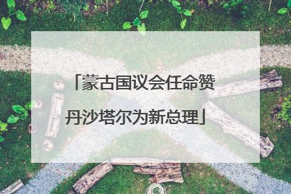蒙古国议会任命赞丹沙塔尔为新总理