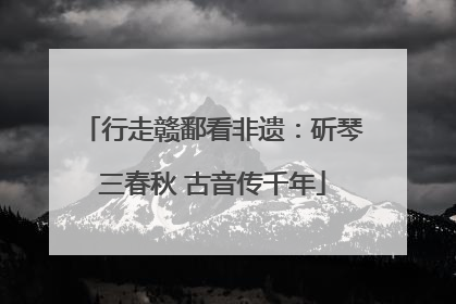 行走赣鄱看非遗：斫琴三春秋 古音传千年