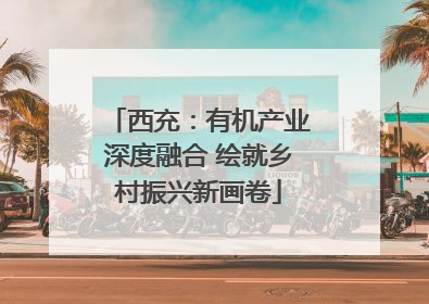 西充：有机产业深度融合 绘就乡村振兴新画卷