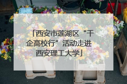 西安市莲湖区“千企高校行”活动走进西安理工大学