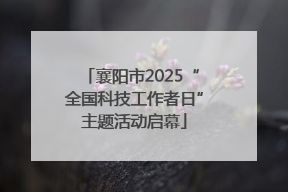 襄阳市2025“全国科技工作者日”主题活动启幕