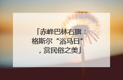 赤峰巴林右旗：格斯尔“浴马日”，赏民俗之美
