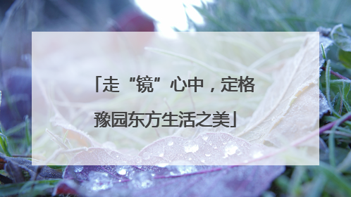 走“镜”心中，定格豫园东方生活之美