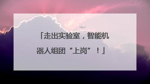 走出实验室，智能机器人组团“上岗”！