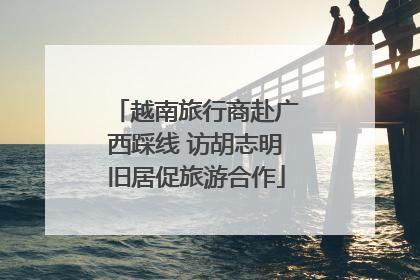越南旅行商赴广西踩线 访胡志明旧居促旅游合作
