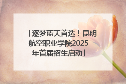 逐梦蓝天首选！昆明航空职业学院2025年首届招生启动