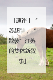 速评丨“苏超”，“散装”江苏的集体新叙事