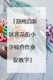 郑州高新区莲花街小学检查作业促教学