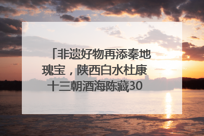非遗好物再添秦地瑰宝，陕西白水杜康十三朝酒海陈藏30年别具一格