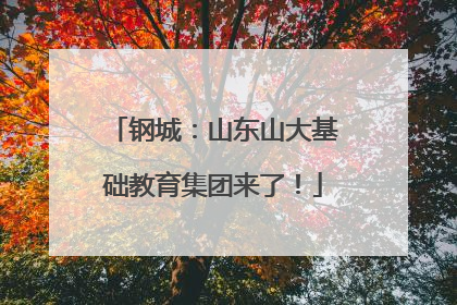 钢城：山东山大基础教育集团来了！