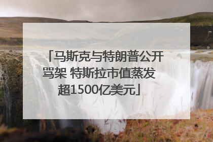 马斯克与特朗普公开骂架 特斯拉市值蒸发超1500亿美元