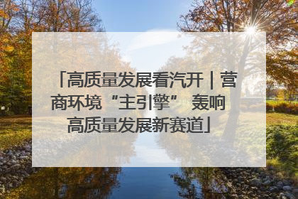 高质量发展看汽开｜营商环境“主引擎” 轰响高质量发展新赛道