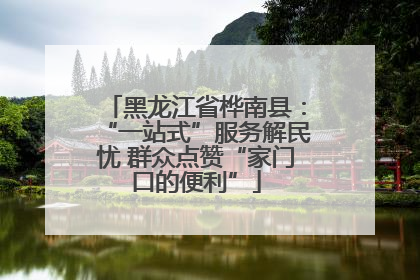 黑龙江省桦南县：“一站式”服务解民忧 群众点赞“家门口的便利”