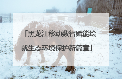 黑龙江移动数智赋能绘就生态环境保护新篇章