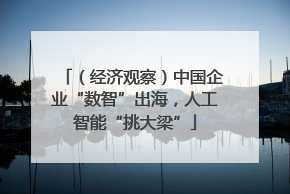 （经济观察）中国企业“数智”出海，人工智能“挑大梁”