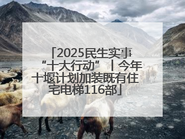 2025民生实事“十大行动”丨今年十堰计划加装既有住宅电梯116部
