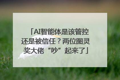 AI智能体是该管控还是被信任？两位图灵奖大佬“吵”起来了