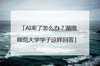 AI来了怎么办？湖南师范大学学子这样回答